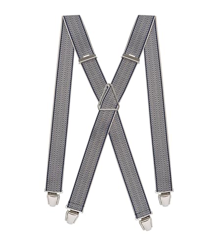 Pierrot Hosenträger Herren Breit und Vintage Premium - Made in Germany/France - Verstärktes Gummiband mit Extra Starken Metall Clips - Verstellbare Länge bis zu 130cm - Garantie auf Lebenszeit von Pierrot