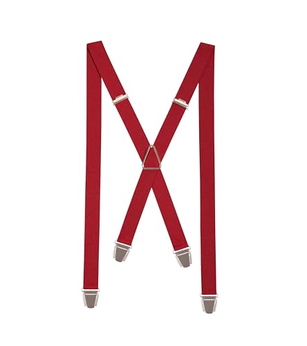 Pierrot Dünne Hosenträger für Männer Made in Germany/Frankreich - Starker Gummizug & 4 Extra Starke X-Clips - Verstellbare Länge bis zu 130cm - Garantie auf Lebenszeit - 100% DEUTSCH & FRANZÖSISCH von Pierrot