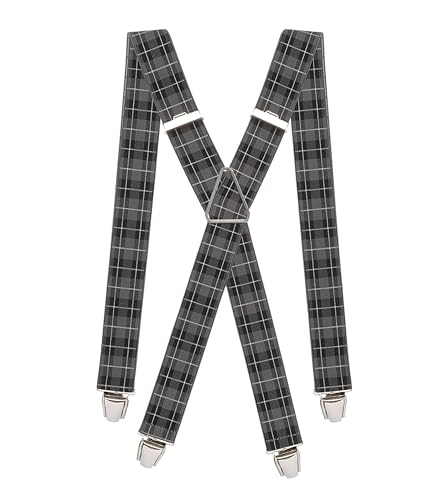 Pierrot Hosenträger Herren Breit und Vintage Premium - Made in Germany/France - Verstärktes Gummiband mit Extra Starken Metall Clips - Verstellbare Länge bis zu 130cm - Garantie auf Lebenszeit von Pierrot