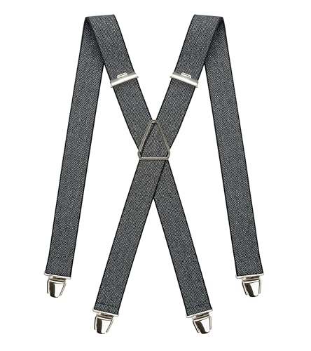 Pierrot - Hosenträger Herren Breit und Vintage - Made in Germany/France - Verstellbare Länge bis zu 130cm - Garantie auf Lebenszeit - 100% DEUTSCH & FRANZÖSISCH von Pierrot