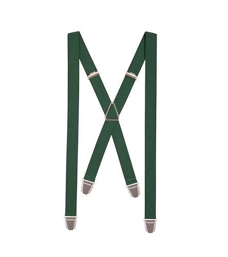 Pierrot Dünne Hosenträger für Männer Made in Germany/Frankreich - Starker Gummizug & 4 Extra Starke X-Clips - Verstellbare Länge bis zu 130cm - Garantie auf Lebenszeit - 100% DEUTSCH & FRANZÖSISCH von Pierrot