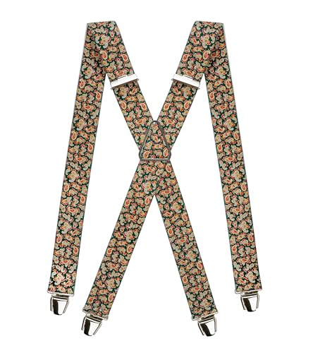 Pierrot - Hosenträger Herren Breit und Vintage - Made in Germany/France - Verstellbare Länge bis zu 130cm - Garantie auf Lebenszeit - 100% DEUTSCH & FRANZÖSISCH von Pierrot