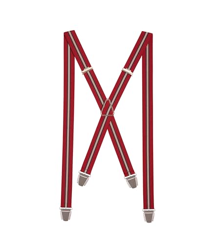 Pierrot Dünne Hosenträger für Männer Made in Germany/Frankreich - Starker Gummizug & 4 Extra Starke X-Clips - Verstellbare Länge bis zu 130cm - Garantie auf Lebenszeit - 100% DEUTSCH & FRANZÖSISCH von Pierrot