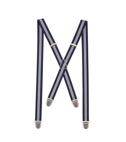 Pierrot Dünne Hosenträger für Männer Made in Germany/Frankreich - Starker Gummizug & 4 Extra Starke X-Clips - Verstellbare Länge bis zu 130cm - Garantie auf Lebenszeit - 100% DEUTSCH & FRANZÖSISCH von Pierrot