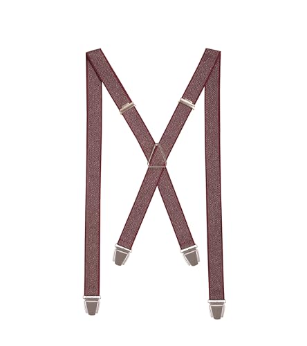 Pierrot Dünne Hosenträger für Männer Made in Germany/Frankreich - Starker Gummizug & 4 Extra Starke X-Clips - Verstellbare Länge bis zu 130cm - Garantie auf Lebenszeit - 100% DEUTSCH & FRANZÖSISCH von Pierrot
