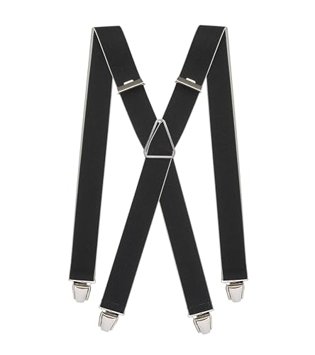 Pierrot Hosenträger Herren Breit und Vintage Premium - Made in Germany/France - Verstärktes Gummiband mit Extra Starken Metall Clips - Verstellbare Länge bis zu 130cm - Garantie auf Lebenszeit von Pierrot
