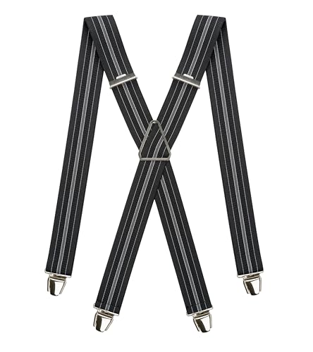Pierrot - Hosenträger Herren Breit und Vintage - Made in Germany/France - Verstellbare Länge bis zu 130cm - Garantie auf Lebenszeit - 100% DEUTSCH & FRANZÖSISCH von Pierrot