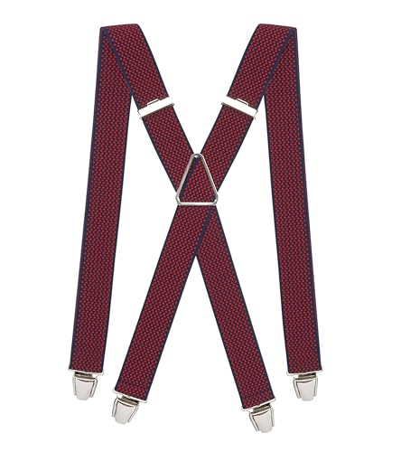 Pierrot Hosenträger Herren Breit und Vintage Premium - Made in Germany/France - Verstärktes Gummiband mit Extra Starken Metall Clips - Verstellbare Länge bis zu 130cm - Garantie auf Lebenszeit von Pierrot