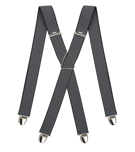 Pierrot - Hosenträger Herren Breit und Vintage - Made in Germany/France - Verstellbare Länge bis zu 130cm - Garantie auf Lebenszeit - 100% DEUTSCH & FRANZÖSISCH von Pierrot