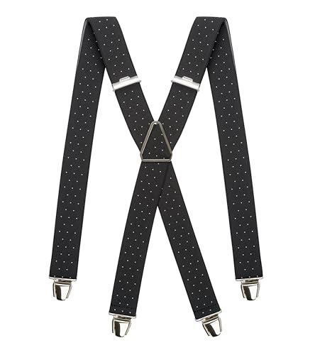 Pierrot - Hosenträger Herren Breit und Vintage - Made in Germany/France - Verstellbare Länge bis zu 130cm - Garantie auf Lebenszeit - 100% DEUTSCH & FRANZÖSISCH von Pierrot
