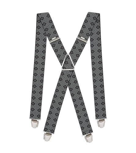 Pierrot Hosenträger Herren Breit und Vintage Premium - Made in Germany/France - Verstärktes Gummiband mit Extra Starken Metall Clips - Verstellbare Länge bis zu 130cm - Garantie auf Lebenszeit von Pierrot