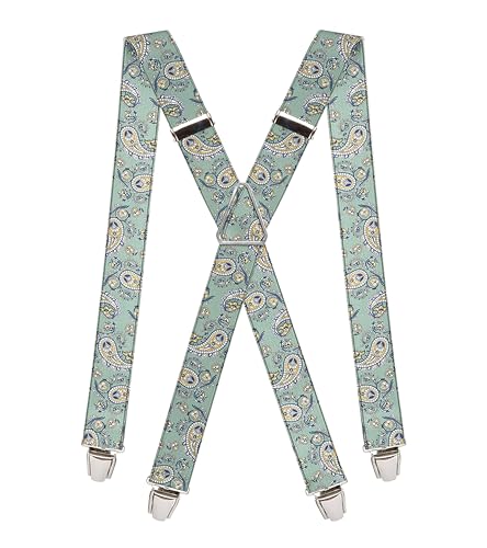 Pierrot Hosenträger Herren Breit und Vintage Premium - Made in Germany/France - Verstärktes Gummiband mit Extra Starken Metall Clips - Verstellbare Länge bis zu 130cm - Garantie auf Lebenszeit von Pierrot