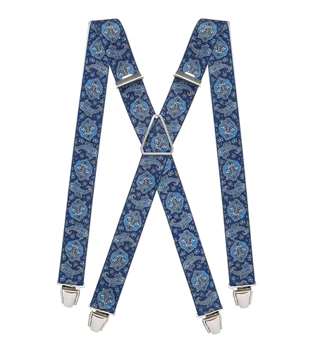 Pierrot Hosenträger Herren Breit und Vintage Premium - Made in Germany/France - Verstärktes Gummiband mit Extra Starken Metall Clips - Verstellbare Länge bis zu 130cm - Garantie auf Lebenszeit von Pierrot
