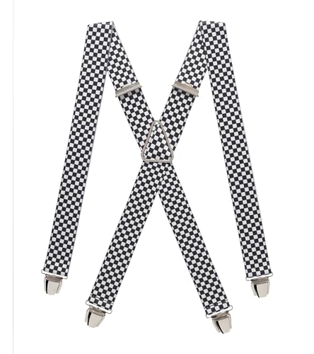 Pierrot Hosenträger für Herren Breit Made in Germany/France - Ultrastarker Gummizug & 4 Extra Starke X-Clips - Verstellbare Länge bis zu 130cm - Garantie auf Lebenszeit von Pierrot