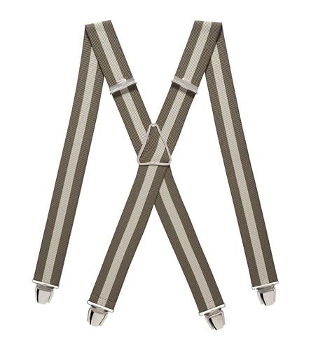 Pierrot Hosenträger für Herren Breit Made in Germany/France - Ultrastarker Gummizug & 4 Extra Starke X-Clips - Verstellbare Länge bis zu 130cm - Garantie auf Lebenszeit von Pierrot