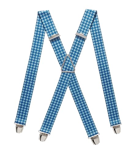 Pierrot Hosenträger für Herren Breit Made in Germany/France - Ultrastarker Gummizug & 4 Extra Starke X-Clips - Verstellbare Länge bis zu 130cm - Garantie auf Lebenszeit von Pierrot