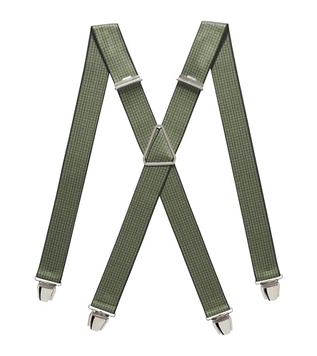 Pierrot Hosenträger für Herren Breit Made in Germany/France - Ultrastarker Gummizug & 4 Extra Starke X-Clips - Verstellbare Länge bis zu 130cm - Garantie auf Lebenszeit von Pierrot