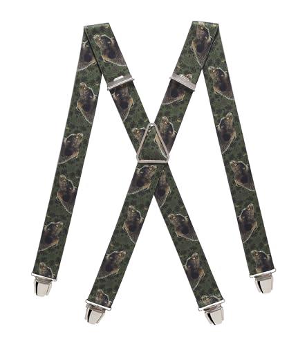 Pierrot Hosenträger für Herren Breit Made in Germany/France - Ultrastarker Gummizug & 4 Extra Starke X-Clips - Verstellbare Länge bis zu 130cm - Garantie auf Lebenszeit von Pierrot