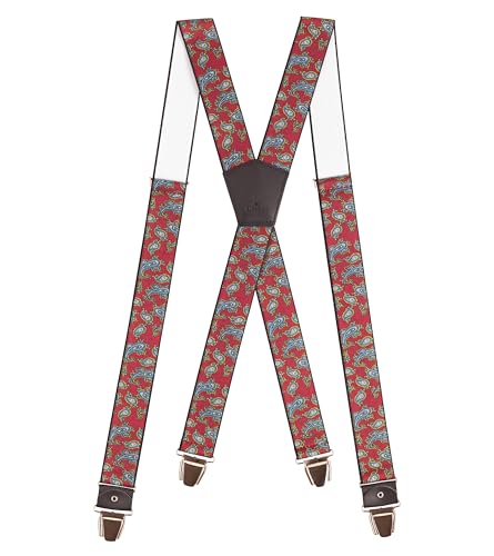 Pierrot Hosenträger für Herren Breit Premium Made in Germany/France - Verstärktes Gummiband, Lederabschlüsse & 4 Extra Starke X-Clips - Verstellbare Länge bis zu 130cm - Garantie auf Lebenszeit Pierrot Hosenträger für Herren Breit Premium Made in Germany/France - Verstärktes Gummiband, Lederabschlüsse & 4 Extra Starke X-Clips - Verstellbare Länge bis zu 130cm - Garantie auf Lebenszeit von Pierrot