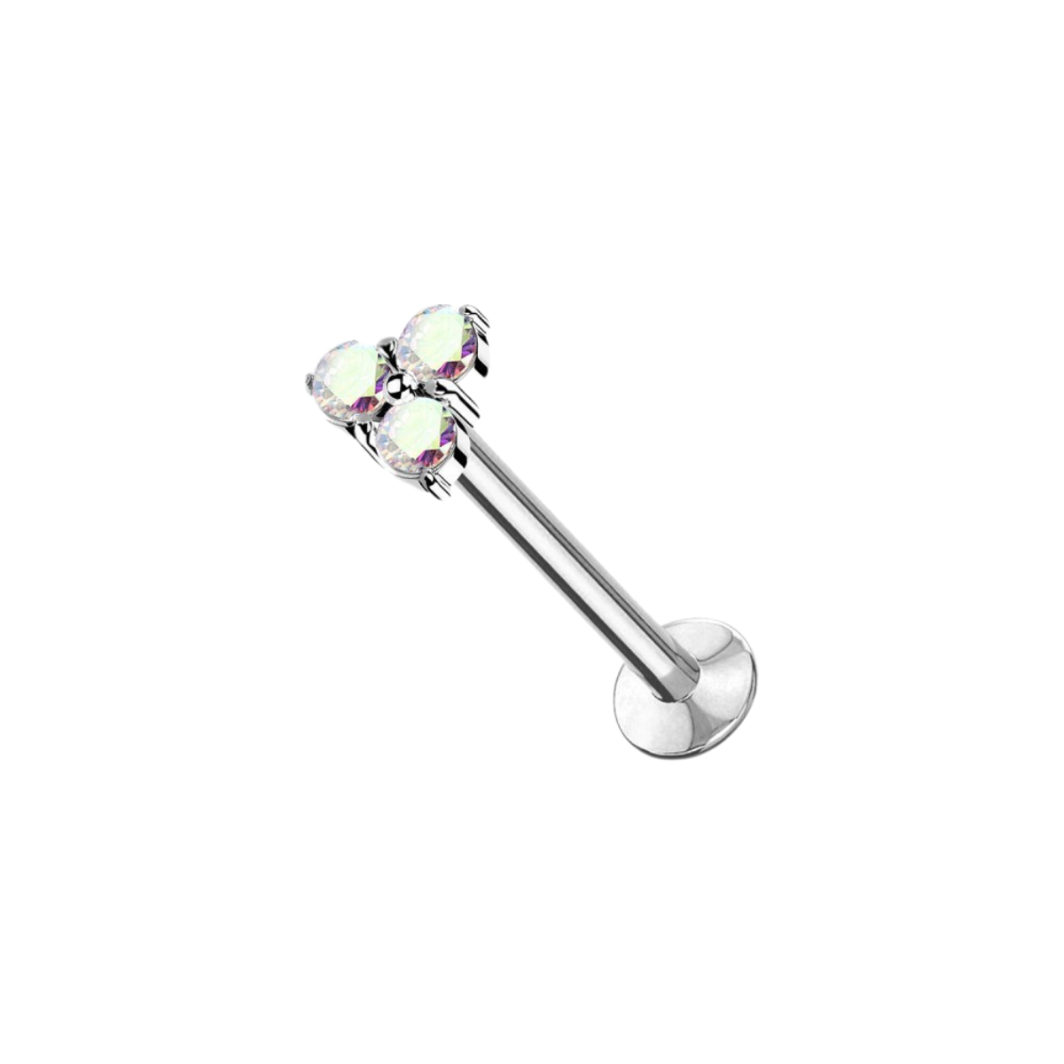 Labret Piercing - Trinity Glow Push-In von Pierz