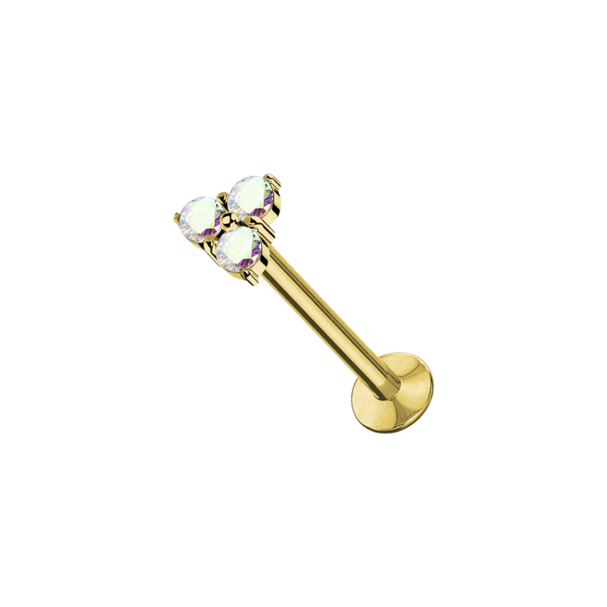 Labret Piercing - Trinity Glow Push-In von Pierz