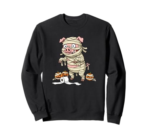 Lustiges Schwein, Mama, Kürbis, Halloween, Kinder, Herren und Damen Sweatshirt von Pig Lovers Cute Halloween Outfits for Boy Girl