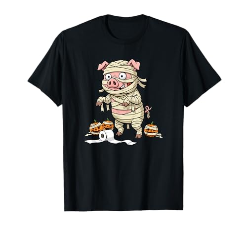 Lustiges Schwein, Mama, Kürbis, Halloween, Kinder, Herren und Damen T-Shirt von Pig Lovers Cute Halloween Outfits for Boy Girl