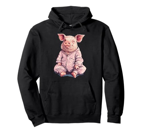Lustiges Schwein im Pyjama-Kostüm für Jungen und Mädchen Pullover Hoodie Lustiges Schwein im Pyjama-Kostüm für Jungen und Mädchen Pullover Hoodie von Pig Pajama