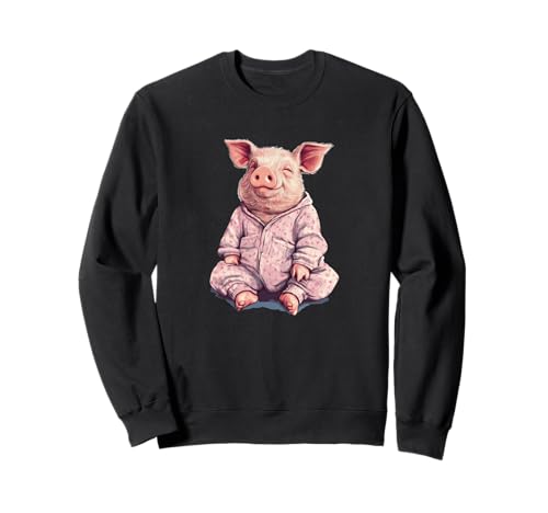 Lustiges Schwein im Pyjama-Kostüm für Jungen und Mädchen Sweatshirt Lustiges Schwein im Pyjama-Kostüm für Jungen und Mädchen Sweatshirt von Pig Pajama