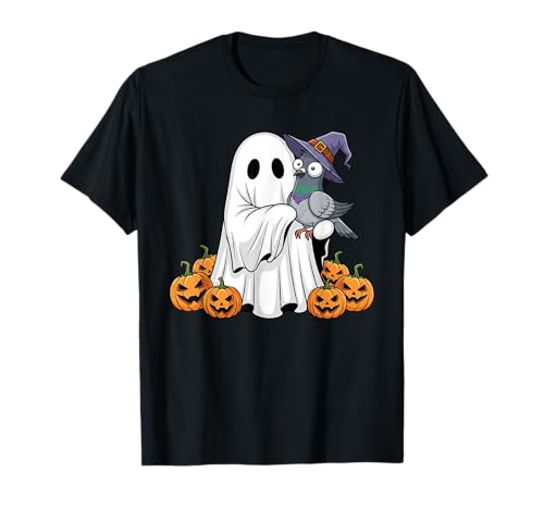 Lustige Geistertaube Kürbis Halloween Kinder Herren Damen T-Shirt Lustige Geistertaube Kürbis Halloween Kinder Herren Damen T-Shirt von Pigeon Lovers Cute Halloween Outfits for Boy Girl
