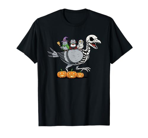Lustiges Tauben-Skelett Mumie Hexe Halloween Kinder Herren Damen T-Shirt Lustiges Tauben-Skelett Mumie Hexe Halloween Kinder Herren Damen T-Shirt von Pigeon Lovers Cute Halloween Outfits for Boy Girl