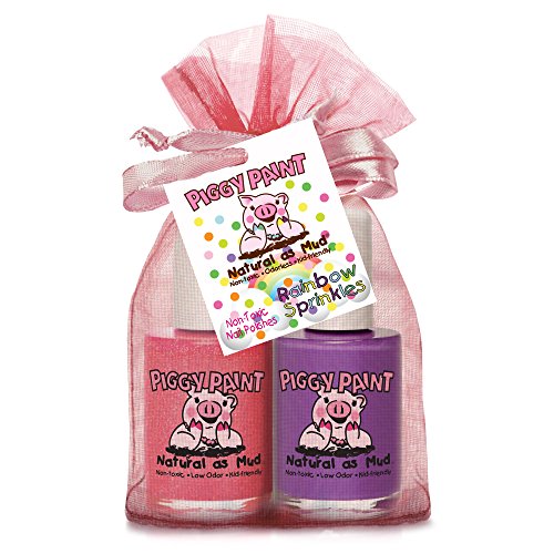 Piggy Farbe ungiftig Mädchen Nagellack - Sicher, ohne Chemikalien - Rainbow Sprinkles 2 Pack Piggy Farbe ungiftig Mädchen Nagellack - Sicher, ohne Chemikalien - Rainbow Sprinkles 2 Pack von Piggy Paint