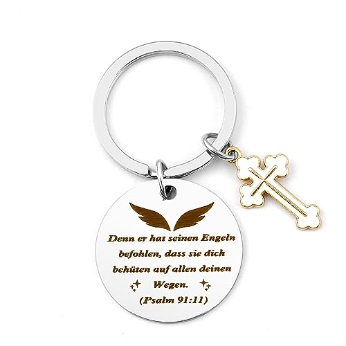 Piglagogo Schlüsselanhänger Christlich Christliche Geschenke Schlüsselanhänger Für pate Dankeschön Geschenke Männer Geschenke Für frauen Beste Freundin Geschenke Einzugsgeschenke Wohnung Bibelzitat von Lupsty