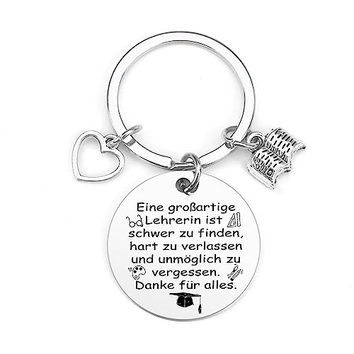 Piglagogo Schlüsselanhänger Lehrer/Lehrerin Erzieherin Geschenk Abschiedsgeschenk Unisex Edelstahl Minimalistisch Formal Schwarz Piglagogo Schlüsselanhänger Lehrer/Lehrerin Erzieherin Geschenk Abschiedsgeschenk Unisex Edelstahl Minimalistisch Formal Schwarz von Piglagogo