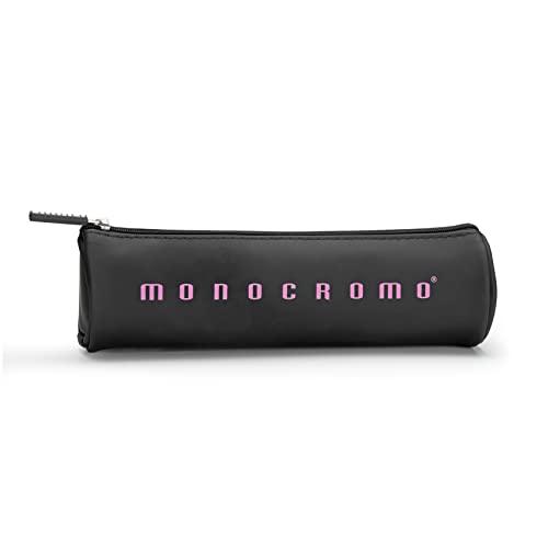 Pigna, Tombolino MONOCROMO Black Box, zylindrische Form, 20x6x6 cm, Schwarz mit rosa Logo, einzeln verpackt von Pigna