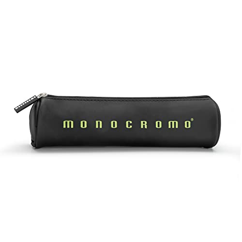 Pigna, Tombolino MONOCROMO Black Schachtel, zylindrische Form, 20x6x6 cm, Schwarz mit grünem Logo, einzeln von Pigna