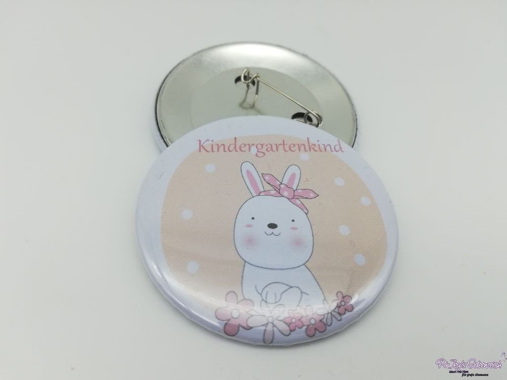 Button Kindergartenkind, Hase Mit Oder Ohne Rosette Button Kindergartenkind, Hase Mit Oder Ohne Rosette von PiiJeysIdeenreich