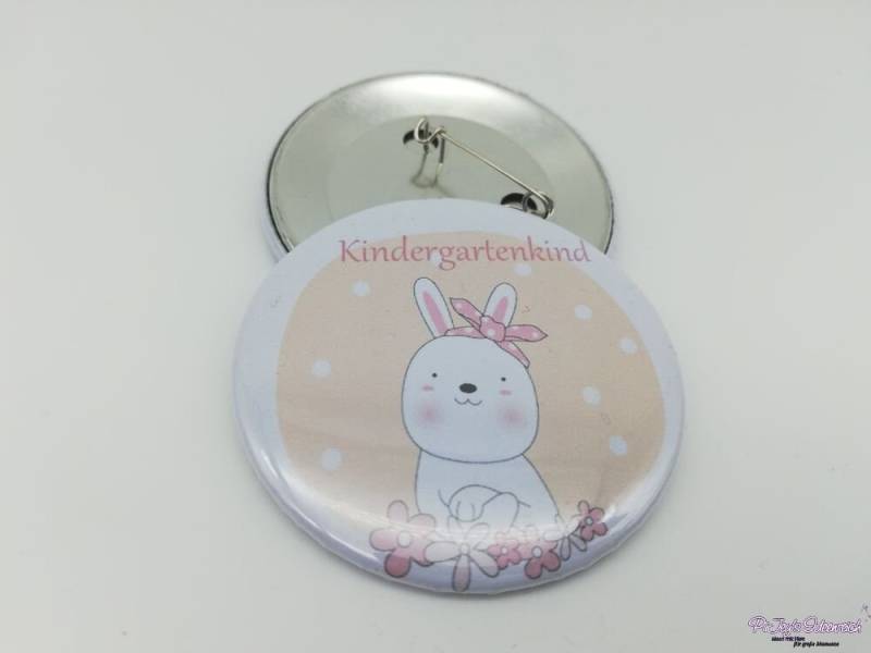 Button Kindergartenkind, Hase Mit Oder Ohne Rosette Button Kindergartenkind, Hase Mit Oder Ohne Rosette von PiiJeysIdeenreich