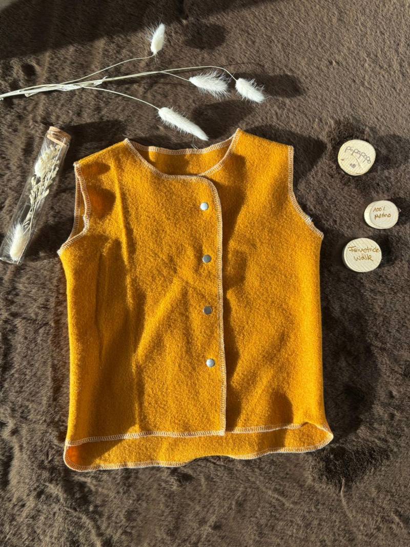 Baby & Kinder Knopf-Weste Aus Bio Merino Feinstrick | Größe 50-110 Warme Wollweste, Herbst Winter Weste, Weich Und Bequem von PiiPaPopo