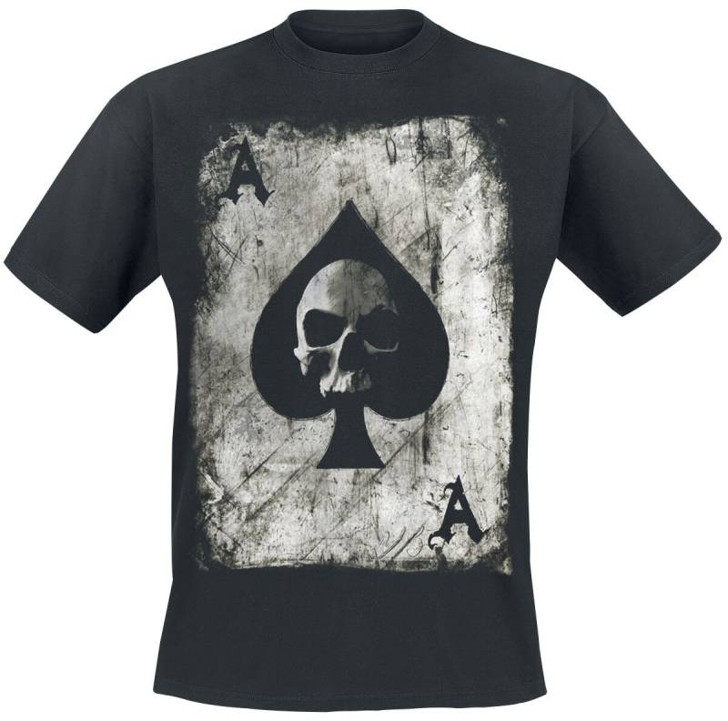 Pik Ace Skullcard T-Shirt - S bis 3XL - für Männer - Größe 3XL - schwarz Pik Ace Skullcard T-Shirt - S bis 3XL - für Männer - Größe 3XL - schwarz von Pik Ace Skullcard