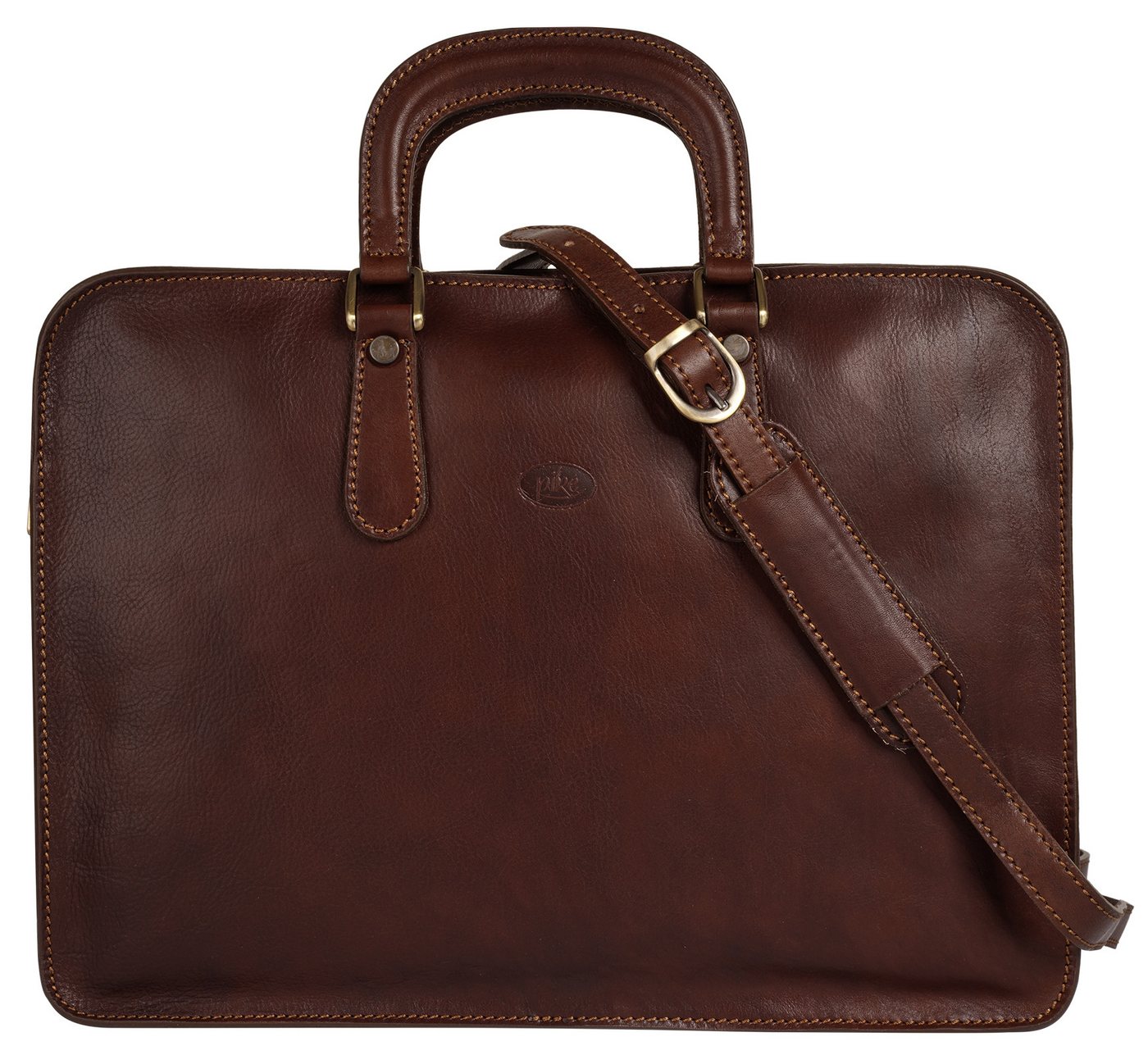 Piké Aktentasche, echt Leder, Made in Italy von Piké