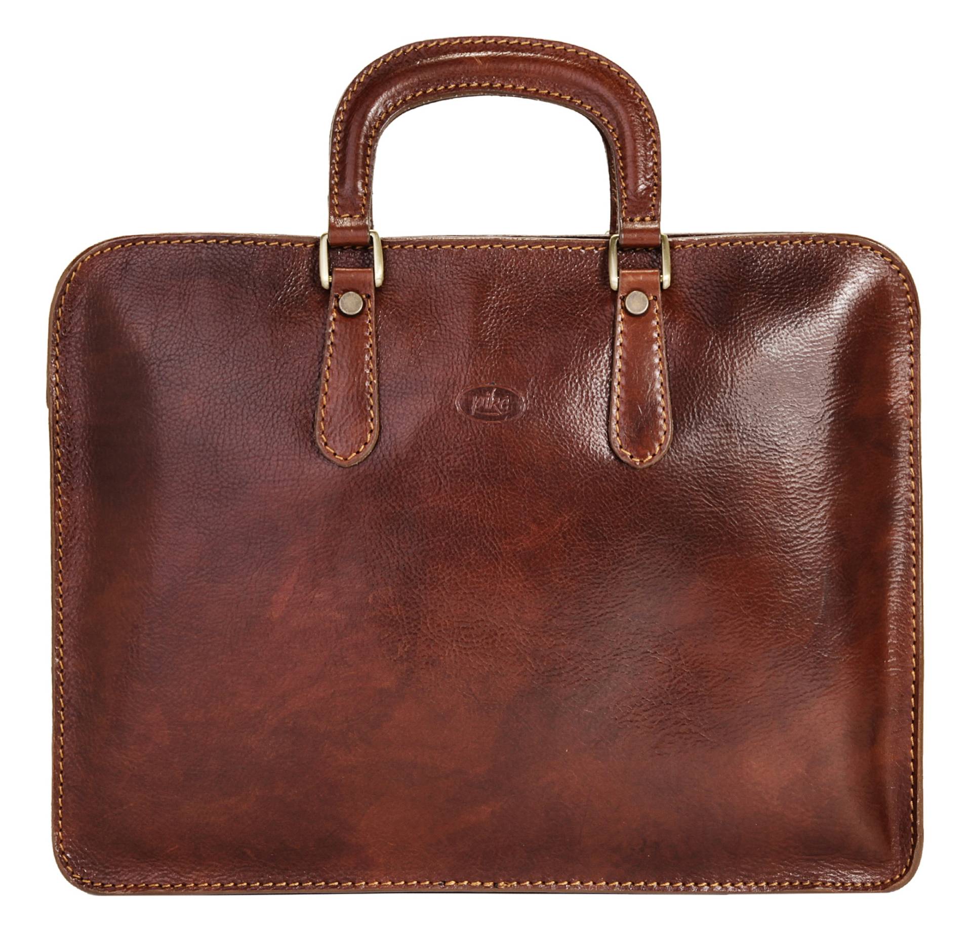 Piké Aktentasche echt Leder, Made in Italy von Piké