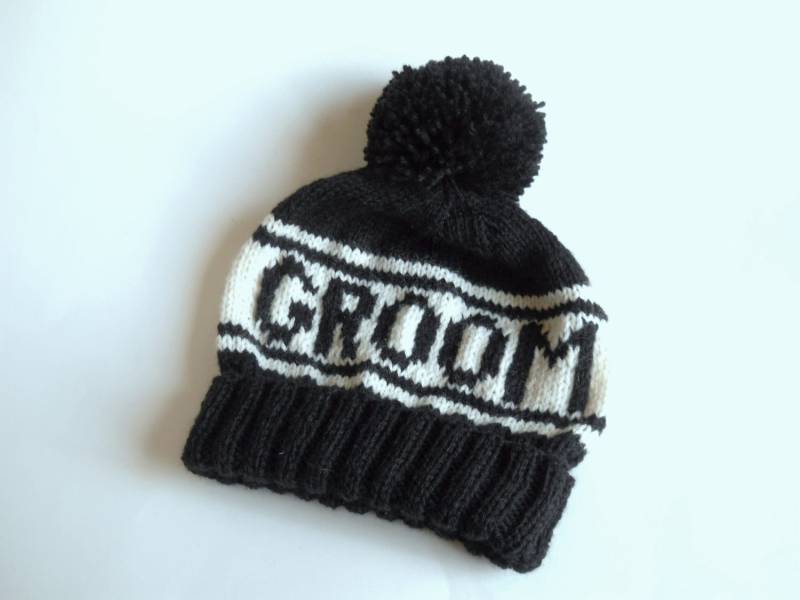 Bräutigam Mütze, Retro Ski Mütze Für Foto Requisiten, Snowboard Winterhochzeit, Handgestrickte Junggesellenabschiede, Sportmütze Im Stil von Pikeys