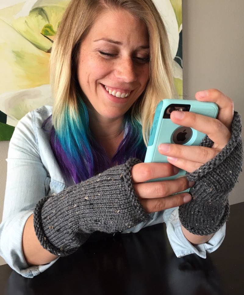 Handgestrickte Fingerlose Handschuhe, Handschuhe in Ihrer Wahl Von Farben von Pikeys