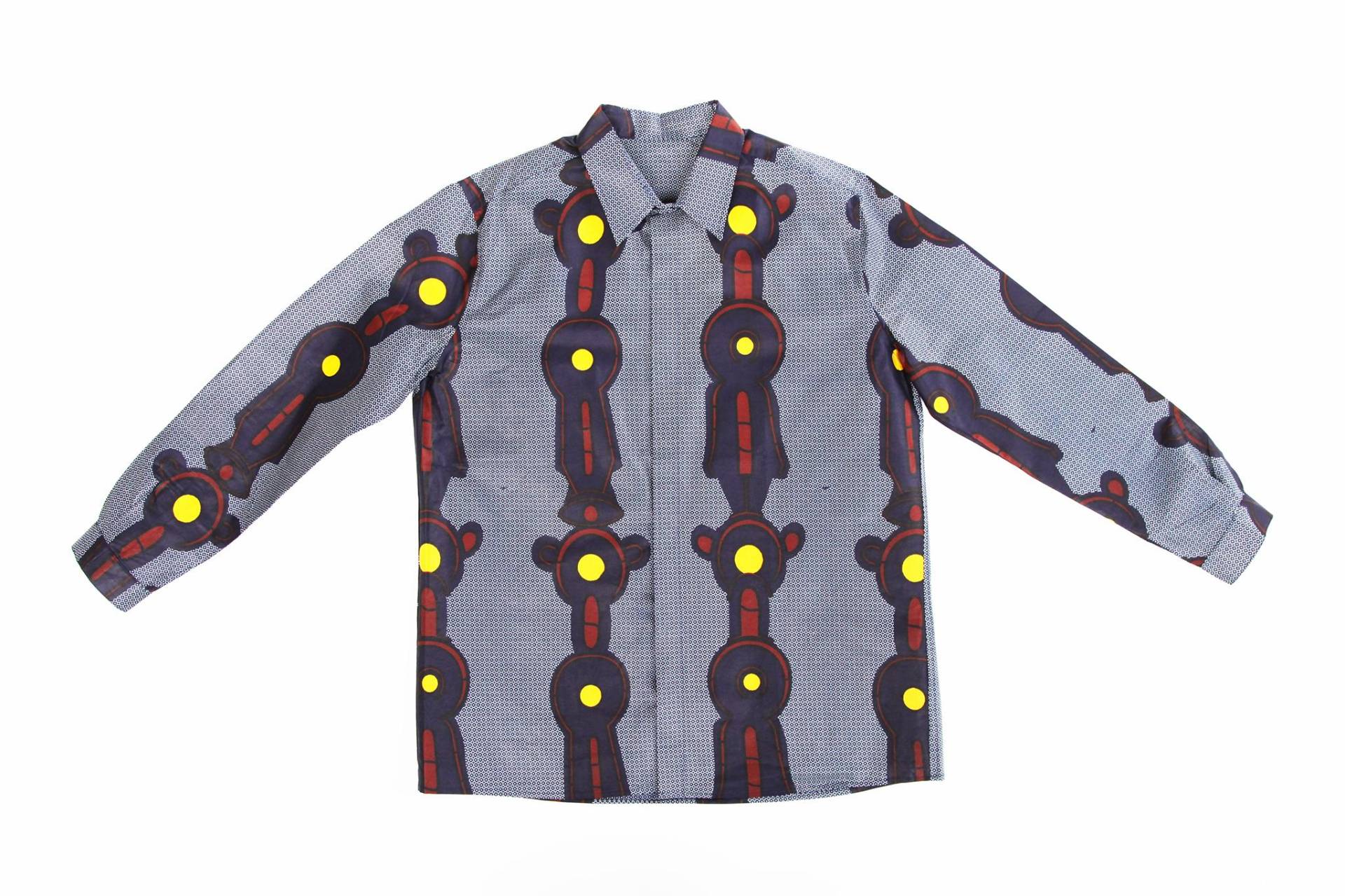 "Erwachsene Unisex Button Down Classic Kragenhemd "Nautical Knots", Faire Löhne, Nachhaltige, Sozial Verantwortliche Mode." von PikkuTakki