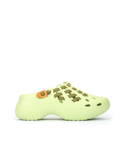 Pikolinos Clogs in Leder Romana für Frauen Farbe Verde von Pikolinos