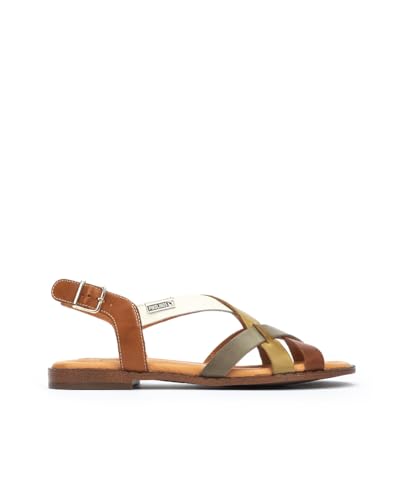 Pikolinos Flache Sandalen in Leder ALGAR für Frauen Farbe Brandy Pikolinos Flache Sandalen in Leder ALGAR für Frauen Farbe Brandy von Pikolinos