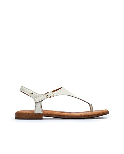 Pikolinos Flache Sandalen in Leder ALGAR für Frauen Farbe NATA von Pikolinos
