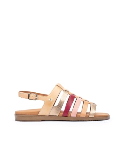 Pikolinos Flache Sandalen in Leder Formentera für Frauen Farbe Beige von Pikolinos