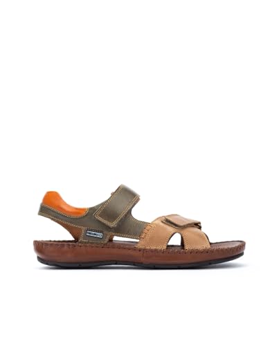 Pikolinos Flache Sandalen in Leder Tarifa für Männer Farbe Castor von Pikolinos